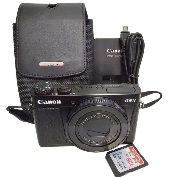 Canon PowerShot G9 X Mark II 20.1MP Digital Camera Black Case Card Charger - Picture 2 of 13